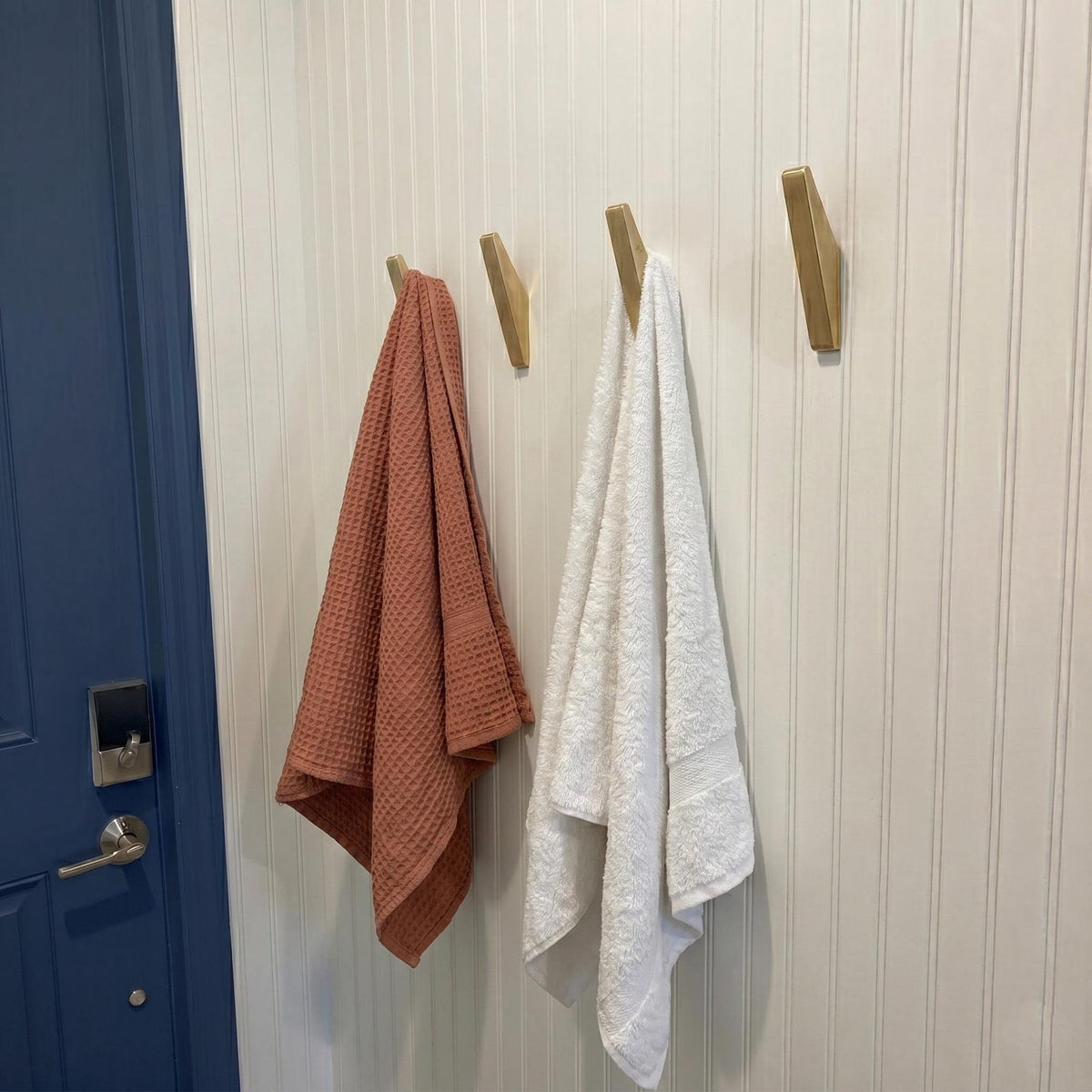 Solid Unlacquered Brass Wall Hook, Modern Minimalist Coat Towel Hanger