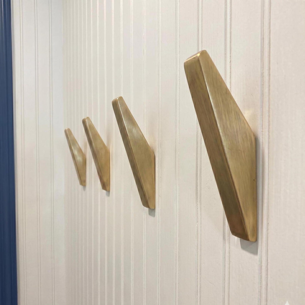 Solid Unlacquered Brass Wall Hook, Modern Minimalist Coat Towel Hanger